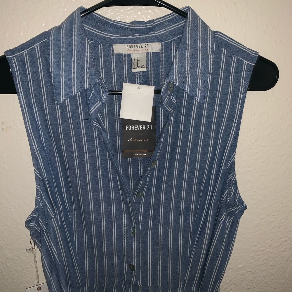 Blue & White Mini Dress